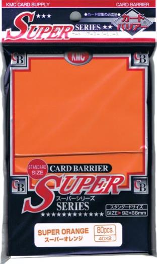 Japanese KMC Pack of 80 Sleeves in Super Orange
