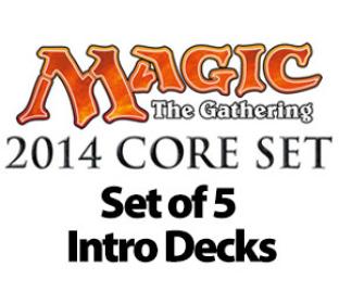 Magic 2014 Core Set Intro Decks Set of 5