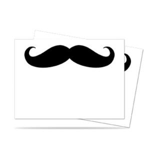 Ultra Pro - Whtie Mustachio Standard Sized Sleeves 50ct