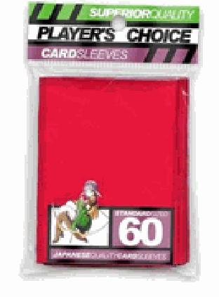 Player's Choice Yu-Gi-Oh Sleeves Pack of 60 in Red