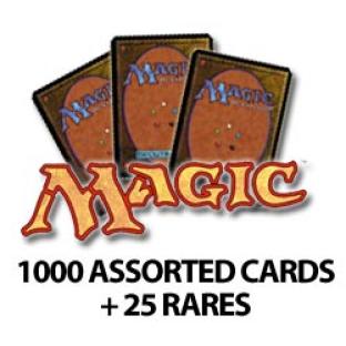 Magic the Gathering - 1000 Assorted cards with 25 Rares - Grab Bag