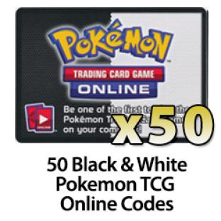 50 Pokemon TCG Online Codes - Black and White