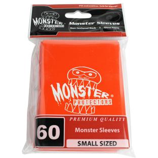 Monster Small Sized Sleeves 60ct - Monster Logo Orange