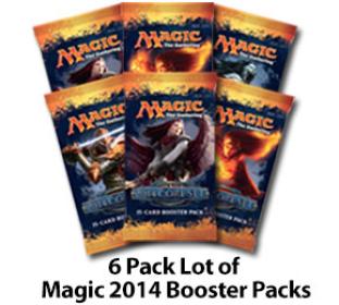 6 Pack Lot of Magic 2014 Booster Packs