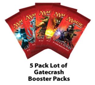 5 Pack Lot of Gatecrash Booster Packs