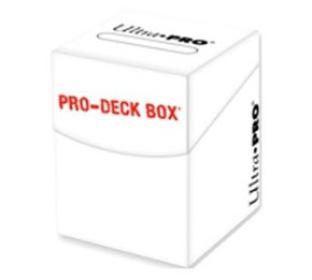 Ultra Pro - Pro-100 plus Deck Box White w/ Divider