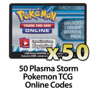 50 Pokemon TCG Online Codes - Plasma Storm