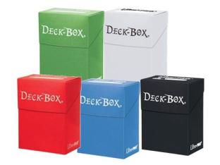 Ultra Pro Set of 5 Deck Boxes White Lt. Blue Black Red Lt. Green