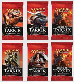6 (Six) Packs :Khans of Tarkir Booster Pack Lot Magic: the Gathering