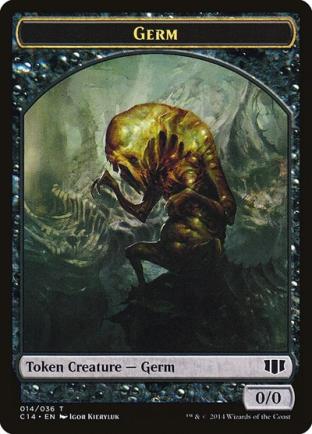 Germ / Zombie (Black) Double-sided Token