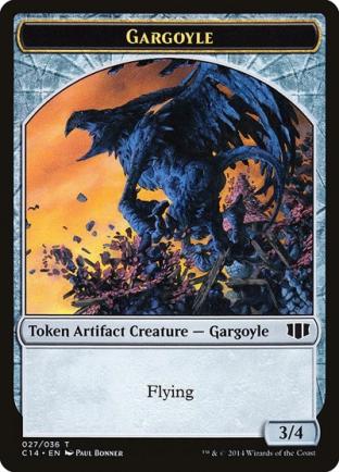 Gargoyle / Elf Warrior Double-sided Token