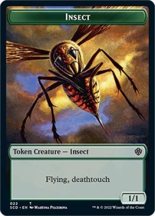 Insect / Human Warrior Double-sided Token