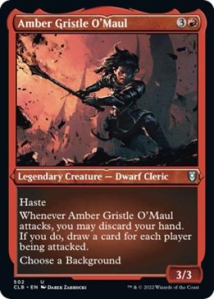 Amber Gristle O'Maul (Etched Foil)