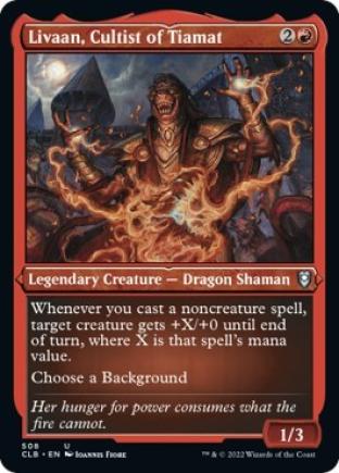 Livaan, Cultist of Tiamat (Etched Foil)