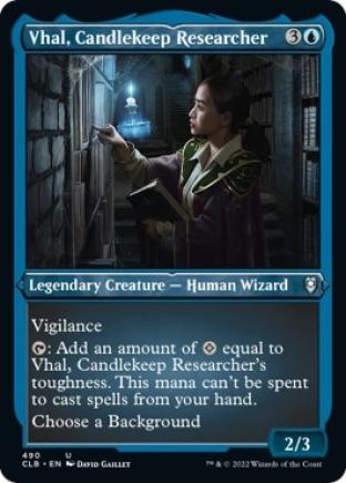 Vhal, Candlekeep Researcher (Etched Foil)