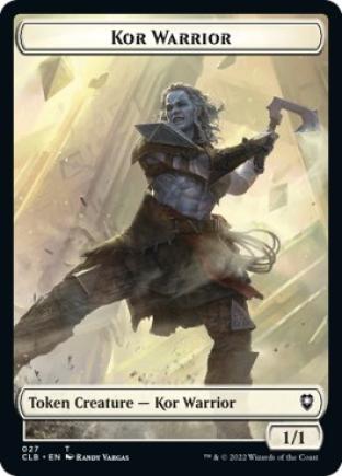 Kor Warrior / Wizard Double-sided Token