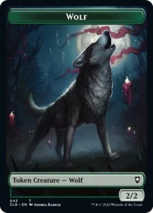Wolf / Insect Double-sided Token