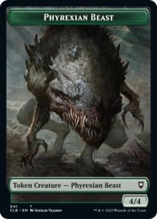 Phyrexian Beast / Wurm Double-sided Token