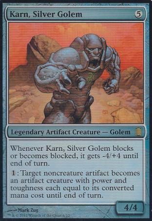 Karn Silver Golem (Oversized Foil Card)