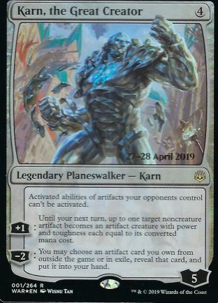 (Deleted) Karn the Great Creator Prerelease