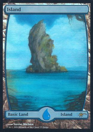 Island (Full Art Nielsen Judge Promo)