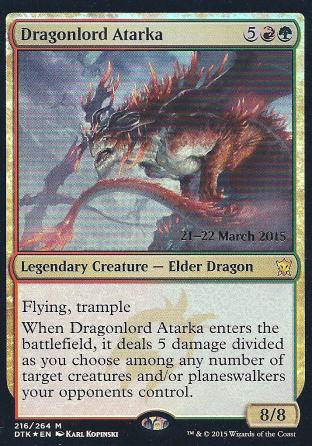 Dragonlord Atarka (DTK Prerelease)