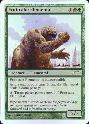 Fruitcake Elemental (WOTC Employee Card)