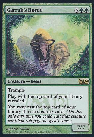Garruk's Horde (2012 Core Set Release)