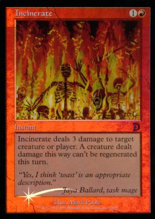 Incinerate (Deckmaster)