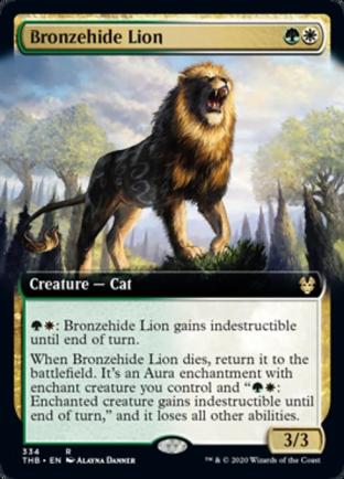 Extended Art Bronzehide Lion