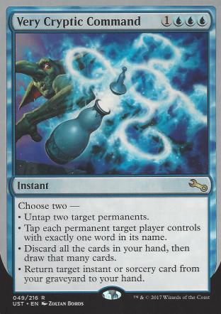 Very Cryptic Command (B) Untap two permanents)