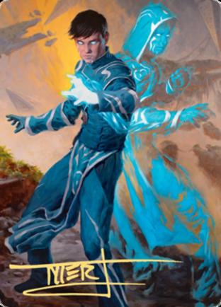 Jace, Mirror Mage 1 Art Card (Gold Stamped Signature)