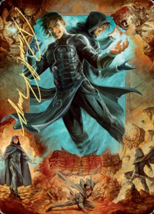 Jace, Mirror Mage 2 Art Card (Gold Stamped Signature)