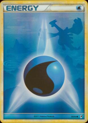 Water Holofoil Energy Card