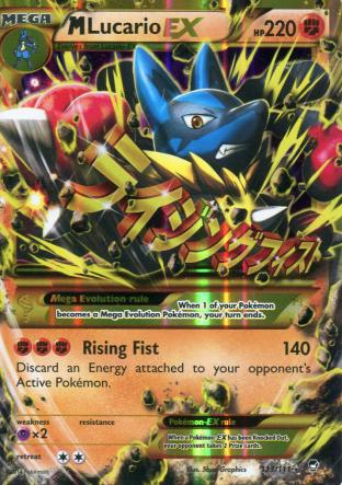 M Lucario-EX (Gold Border)