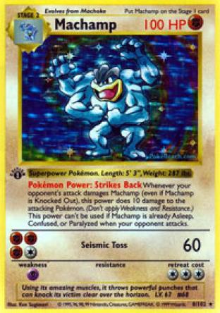 Machamp 1st Edition revised with Shadowed Borders