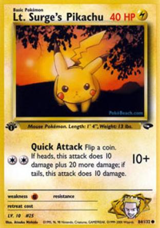 Lt. Surge's Pikachu