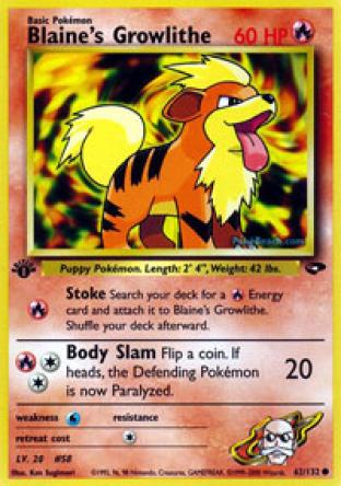 Blaine's Growlithe