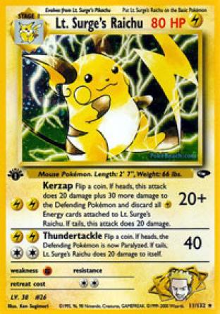 Lt. Surge's Raichu