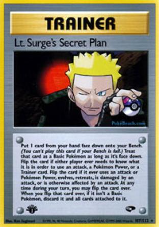 Lt. Surge's Secret Plan