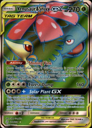 Venusaur & Snivy GX (Full Art)