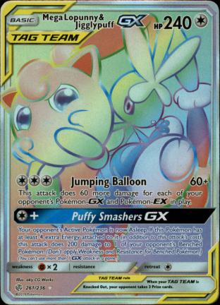 Mega Lopunny & Jigglypuff GX (Rare Rainbow)