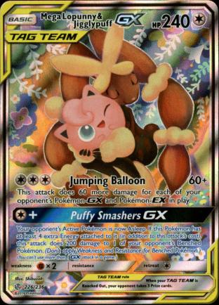 Mega Lopunny & Jigglypuff GX (Alternate Art)