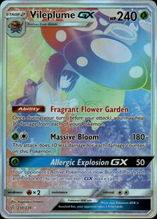 Vileplume GX (Rare Rainbow)