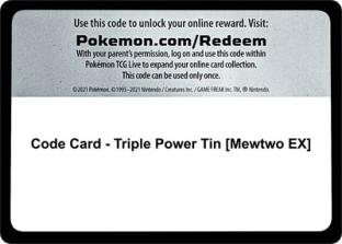 Code Card - Triple Power Tin (Mewtwo EX)