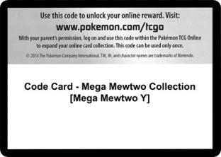 Code Card - Mega Mewtwo Collection (Mega Mewtwo Y)