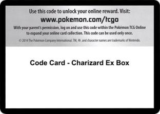 Code Card - Charizard EX Box