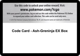 Code Card - Ash-Greninja EX Box