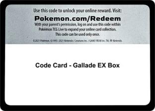 Code Card - Gallade EX Box