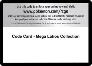 Code Card - Mega Latios Collection